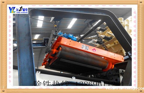 矿山砖厂钢筋建筑垃圾永磁除铁器自动卸铁