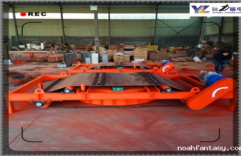 电磁自卸式除铁器，甘肃电磁自卸式除铁器设计_甘肃电磁自卸式除铁器设计厂家配件_型号及工作视频