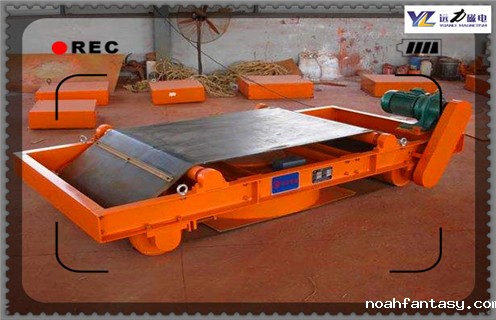 电磁自卸式除铁器，河南电磁自卸式除铁器技术参数_河北电磁自卸式除铁器厂家配件_型号及工作视频 